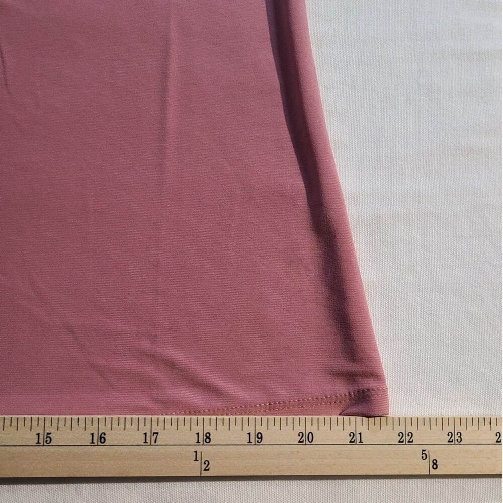 Adele & May Womens Large Pink Blouse Sheer Sleeve Button Front Top - Picture 4 of 6
